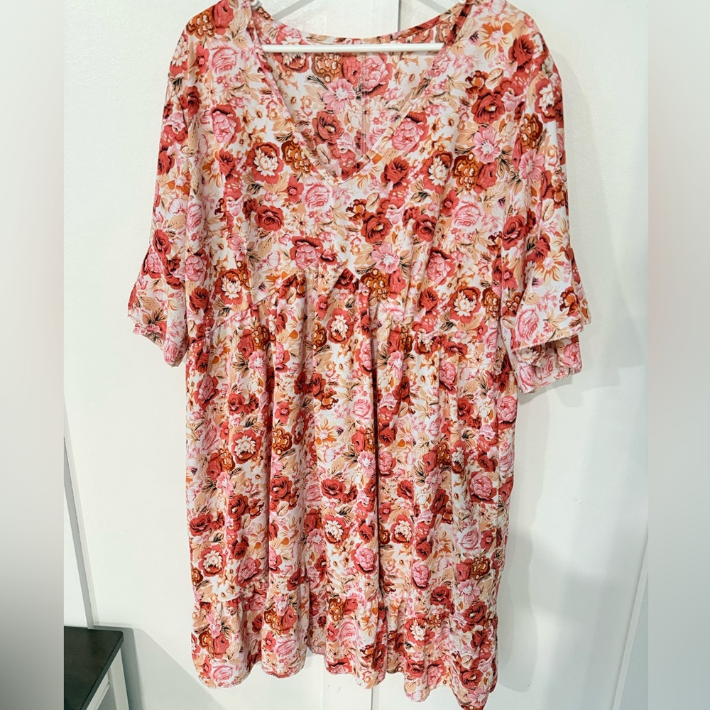 Floral V-Neck Dress